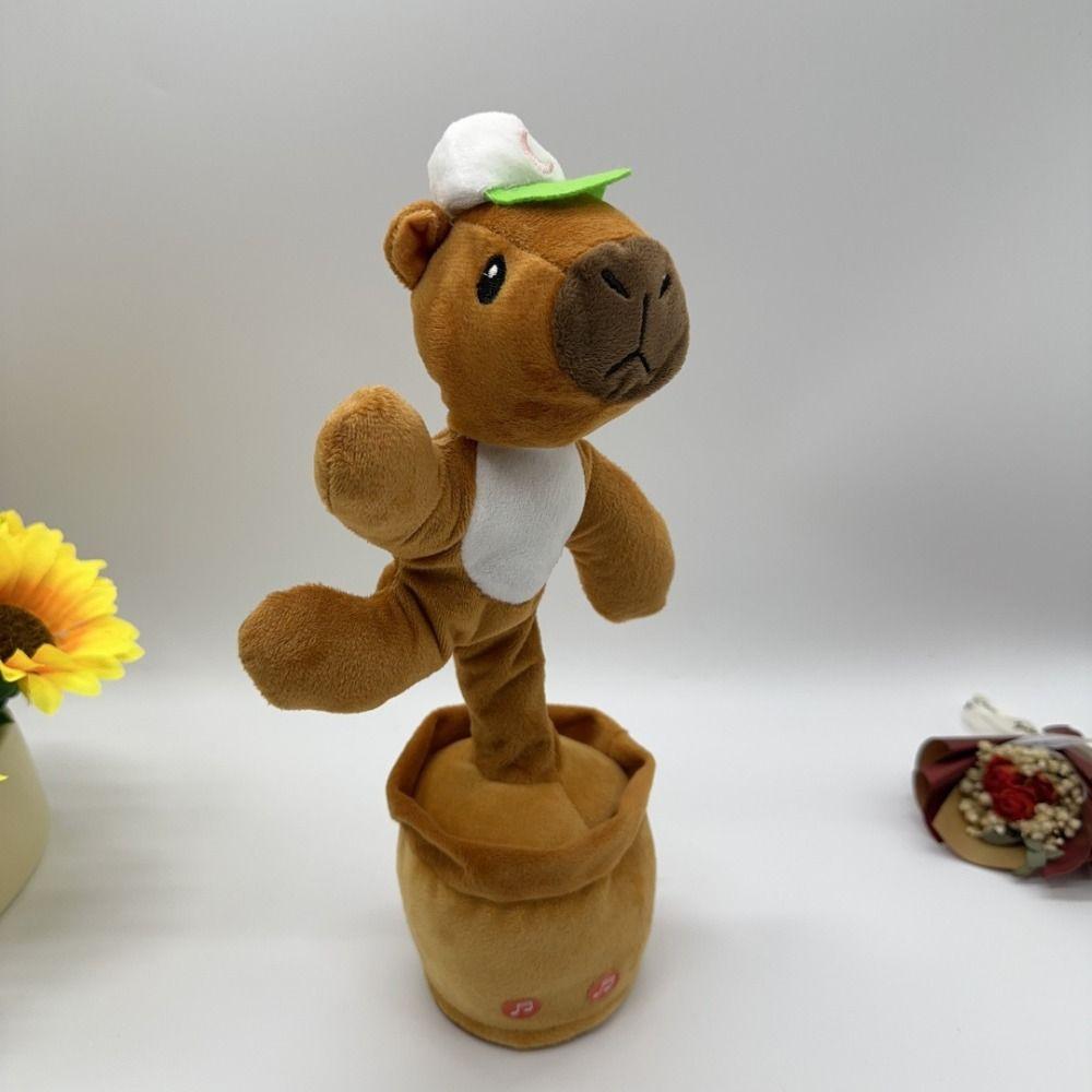 Dolphin Dancing Repeat Talking Plush Toys Capybala Talking Plush Toys  Party