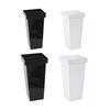 Cubo de Flores Fácil de Mover Resistente a la Intemperie Plástico Exterior Interior Balcón Macetero con Maceta Interior Decoración del Hogar