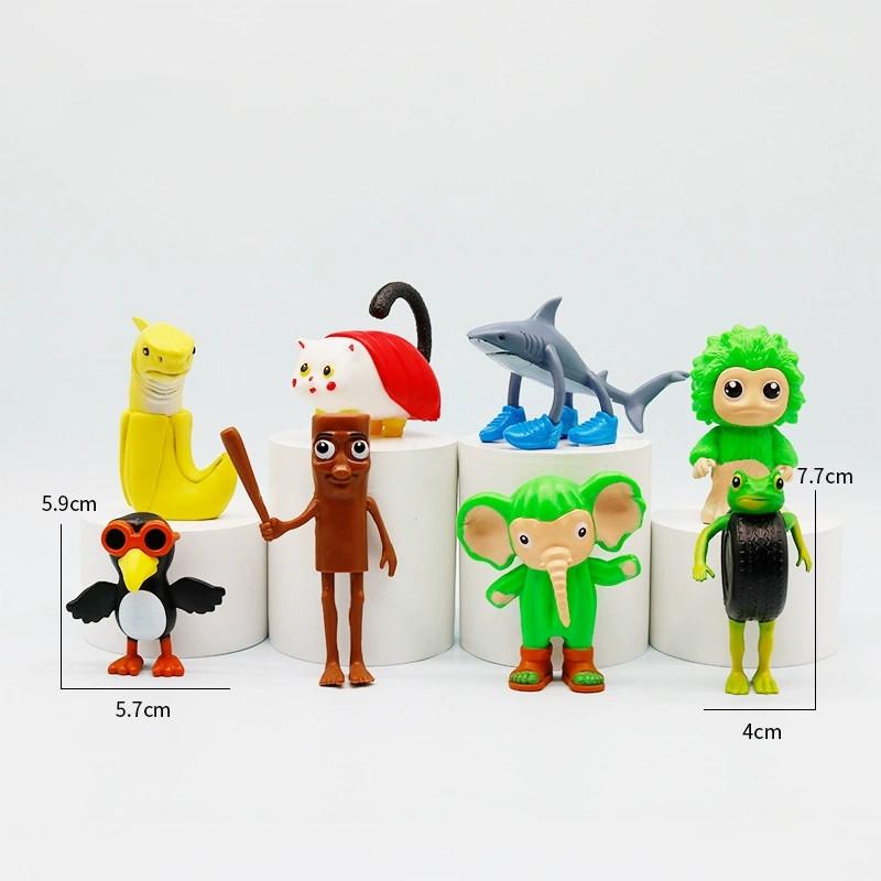 

Итальянский Маразм ИИ Животные Тунг Тунг Тунг Сахур Фигурка Тралалело Тралала Фигурка Кукла Игрушка Украшение для Стола Модель Орнамент Подарок 8PCS-Style C