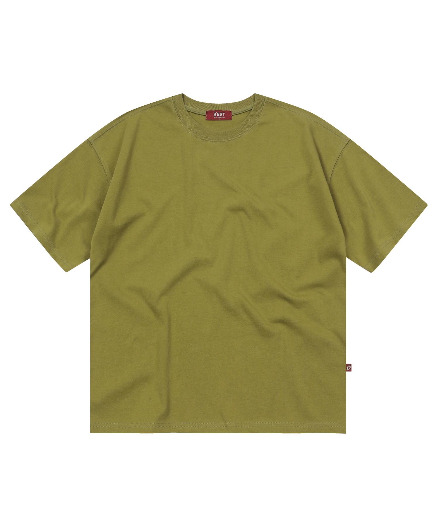 Siest Bio Washing Crop T-Shirts Olive Olive/S