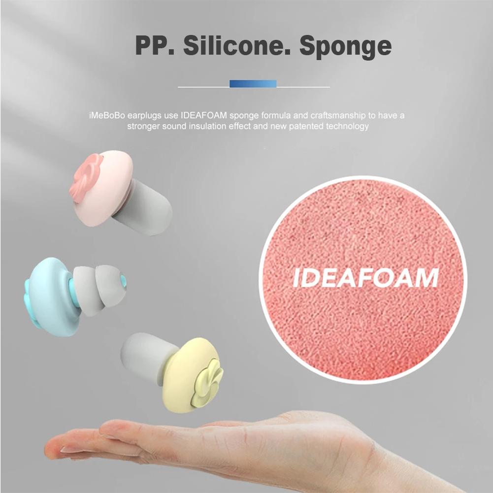 Silicone Earplug Noise Reduction Anti Snoring Soundproof Tapones Oido Sleep Earplugs Soft Memory Foam Sound Insulation Ear Plug