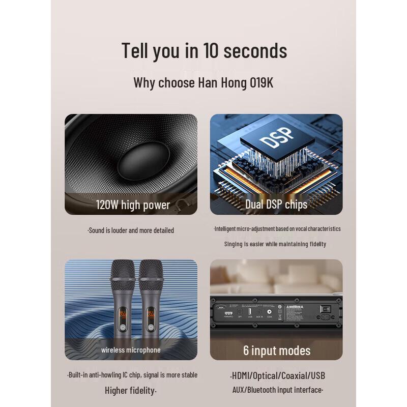 Hanhong Home Theater Soundbar & KTV Speaker System