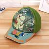 Breathable Cartoon Print Cap Cotton Child Sun Hat Fashion Kids Dinosaur Baseball Cap  Gifts