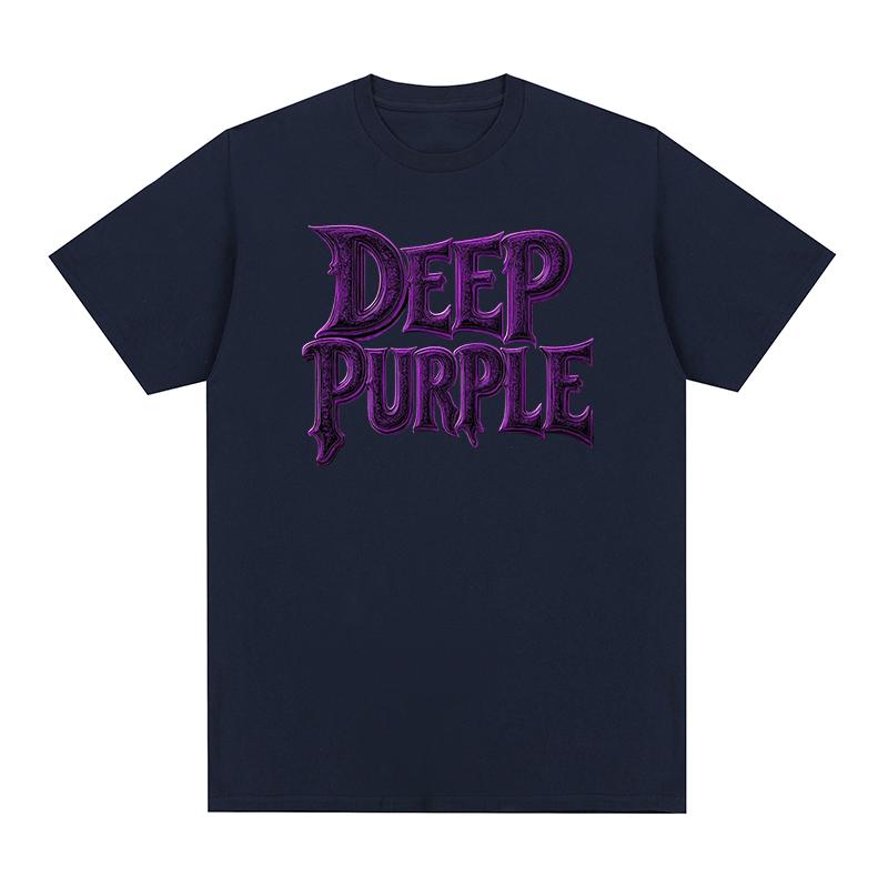 Deep Purple Vintage Tshirt Popular Heavy Rock Metal Band Fashion Hip Hop Y2k Cotton Men T shirt New Tee Tshirt Womens Tops