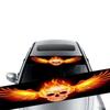 3D Autoaufkleber Wolfsaugen und Totenkopfmuster für Frontscheibe Auto Heckscheibe Sonnenschutz Vinyl Aufkleber Coole Tier Dekoration