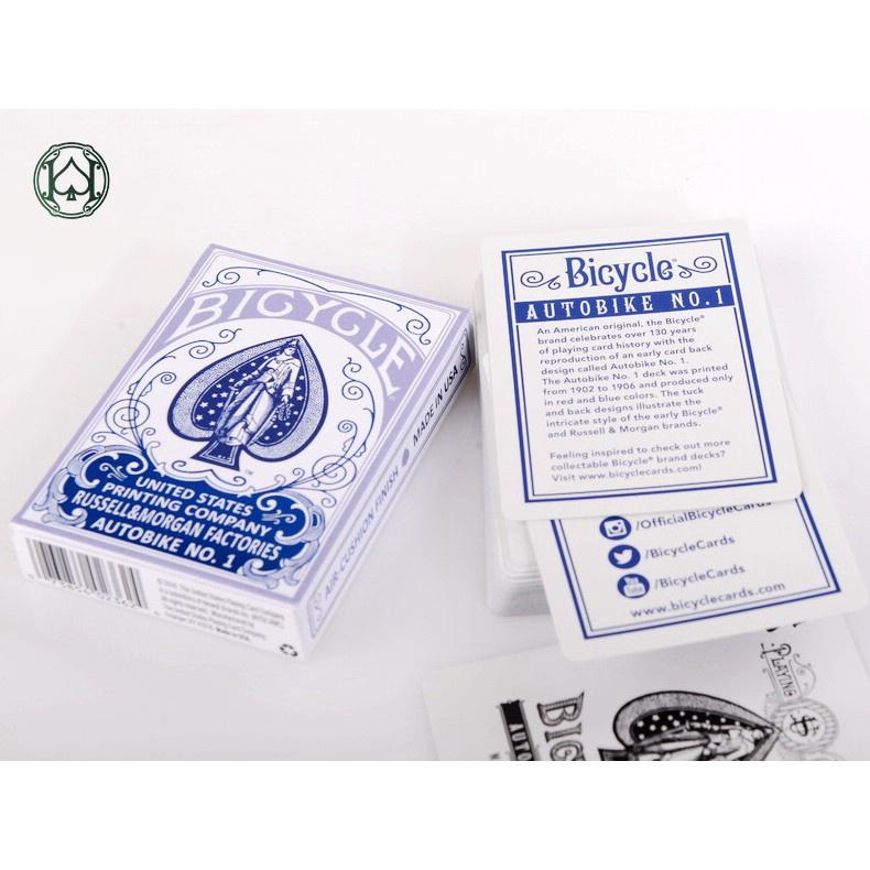 Bicycle AUTOBIKE No.1 Playing Cards Blue/Red Retro Deck Card Games Magic Tricks