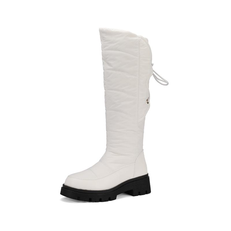 Snow Boots Autumn and Winter Piled Thick Wool Cotton Shoes Shoes Thick Sole Flat Bottom Comfortable Warm Cotton