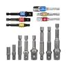 Xinsen Tuo 8pcs Steel Ball Hex Shank Socket Connectors with Color-coded Safety Bead, AD Conversion Extension Rods