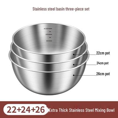 HANDUNYOU 304 Stainless Steel Mixing Bowl Set