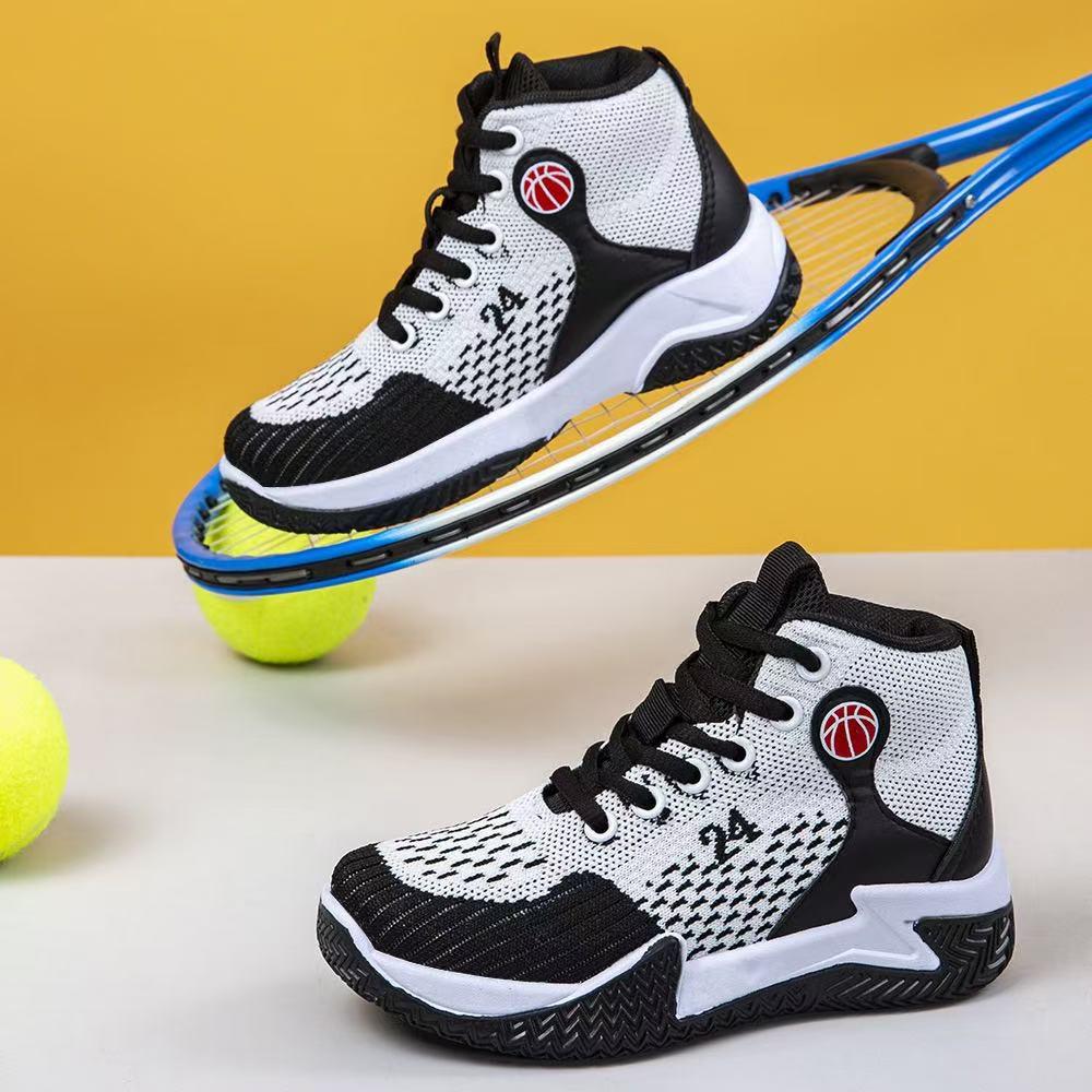 Męskie buty do koszykówki wysokie, rozmiary plus (36-46) na Wiosnę/Jesień 2025 - Oddychające, Codzienne Sportowe Trampki