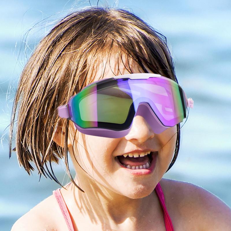 Kinder Schwimmbrille Weitwinkel Schwimmbrille Antibeschlag Vollschutz Schwimmbadbrille Klare Sicht Schwimmbrille für Kinder