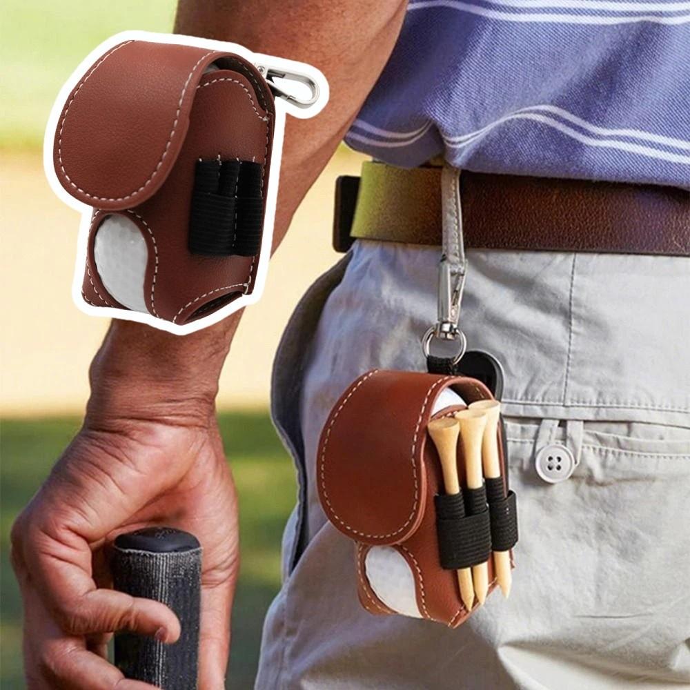 Waist-Hanging Golf Ball Pouch Portable Mini Golf Ball Bag Golf Waist Holder Bag  Sporting Goods
