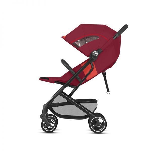 Poussette GB Qbit+ All City Velvet - Dossier inclinable - Roues avec suspensions - Noir