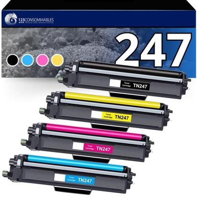 Compatible Toners - BROTHER - TN-247 - Pack of 4 - High Capacity - Multi-colors