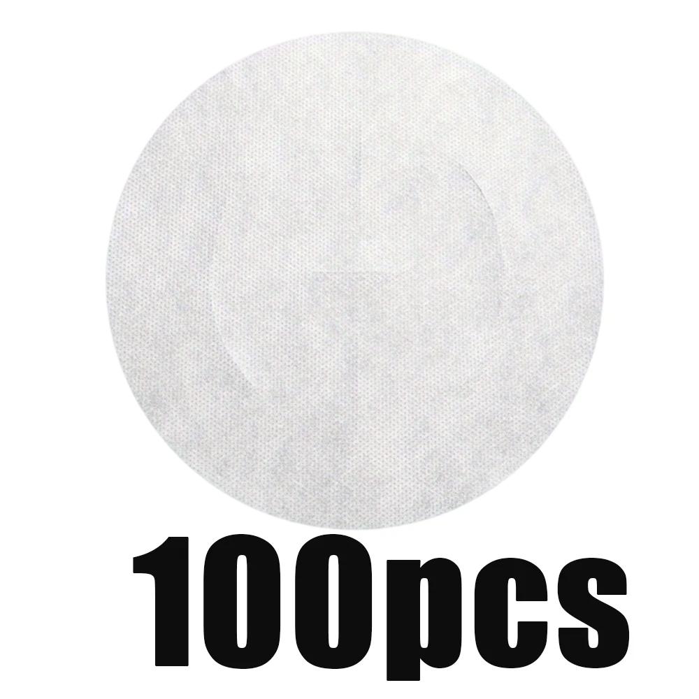 50/100pcs Food Grade Oil Absorbing Paper, Reduces Grease In Fried Foods & Soups, Round Kitchen Filter Paper for Healthy Cooking
