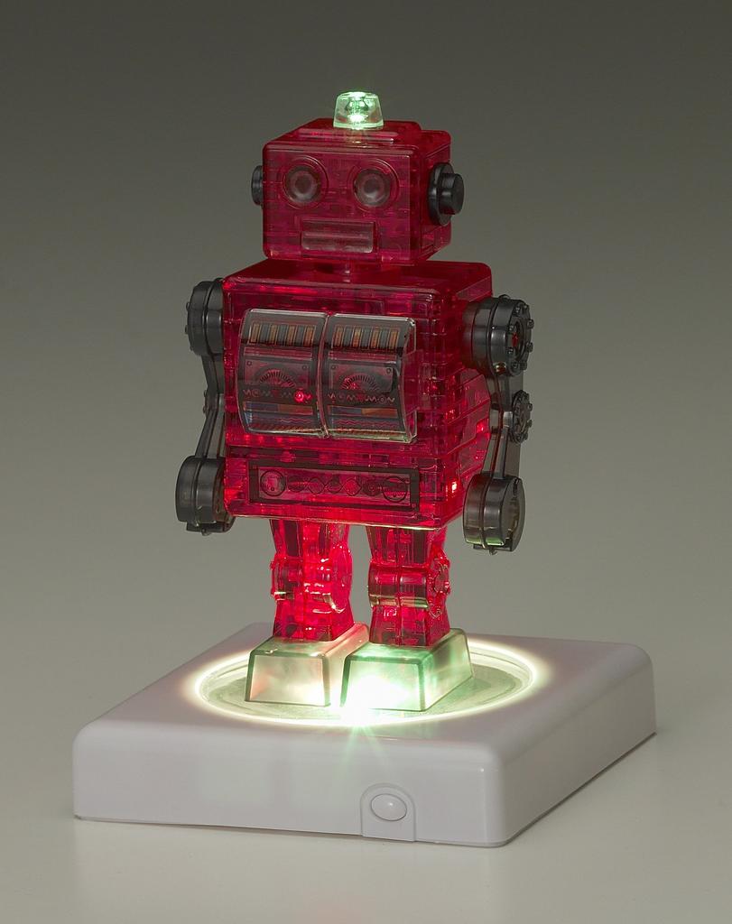 Crystal Puzzle Tin Robot Red 39-Piece