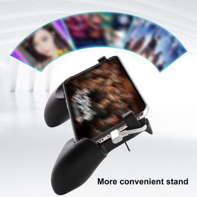 Mobile Phone Holder Non-slip Ergonomic Stretch Function Convenient Four-finger Linkage Bracket ABS Cell Phone Game Joystick Stand for Live Streaming