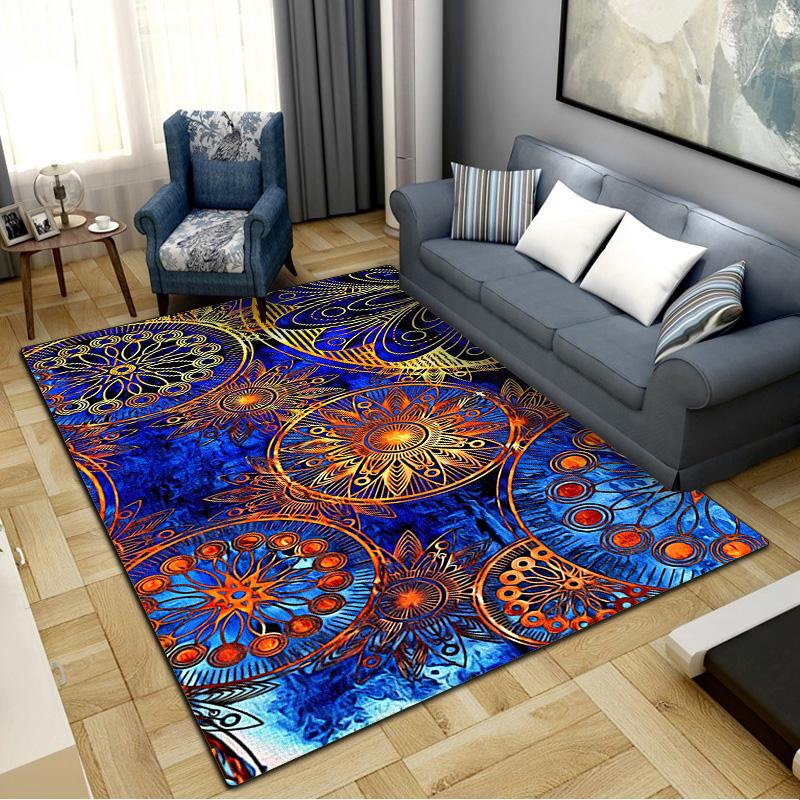 Mandala Carpet Rug for Living Room Bedroom Home Sofa Decoration,Kids play Non-slip Floor Mat