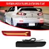 GTINTHEBOX Smoked Lens Led Rear Bumper Reflector Brake Tail Light With Sequential Turn Signal Lamps And Strobe Brake Lighting For Mitsubishi Lancer,