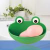 Frogs Shaped Soap Dish Holder with Suction Cups Kitchen Bathroom Soapbox for Cas Top Sale