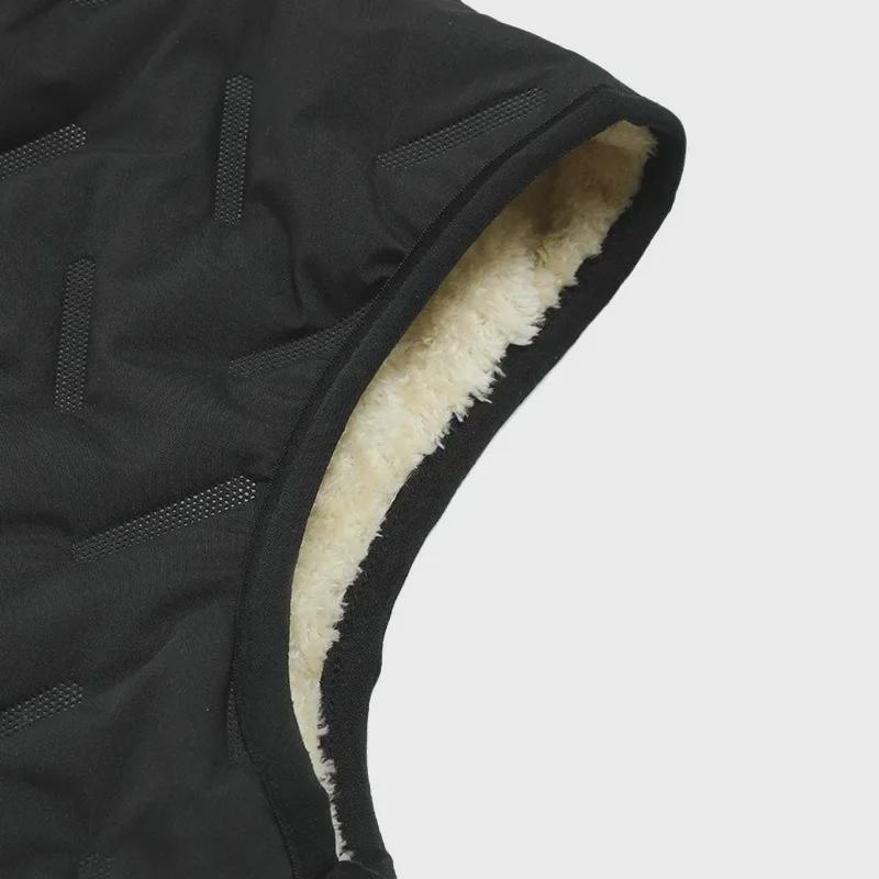 Men's Autumn/Winter Velvet & Cotton Lambskin Trendy Casual Vest