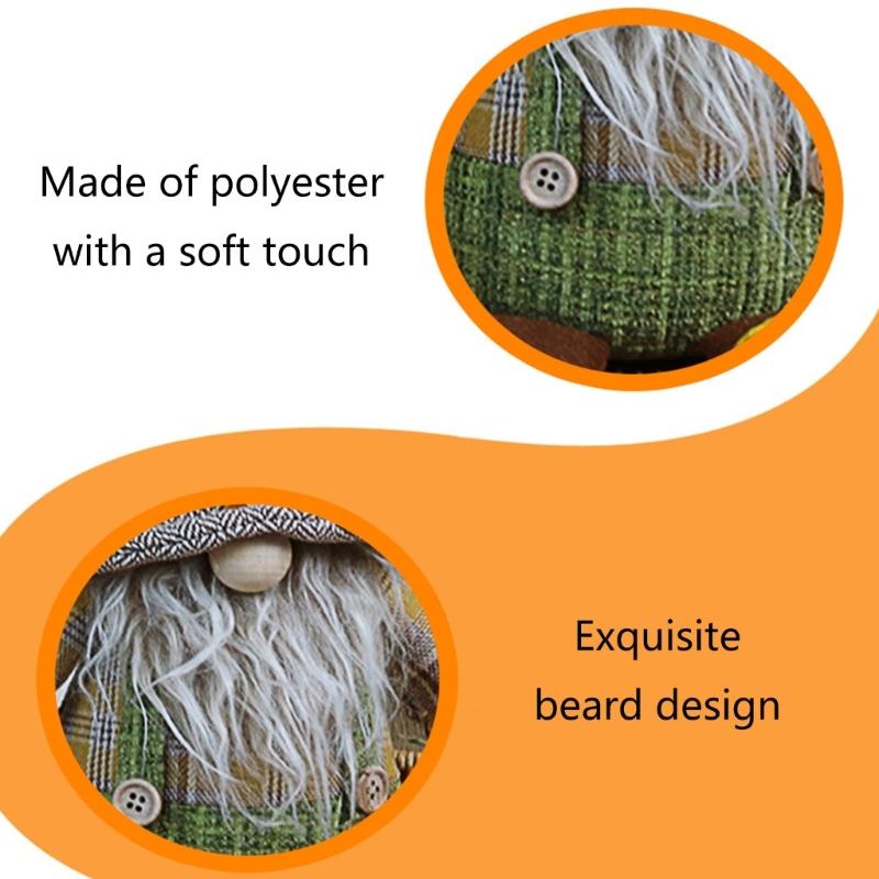 Doll Scandinavian Dwarf Doll for Thanksgiving Day Home Desk Tree Decoration Harvest Festival Supply