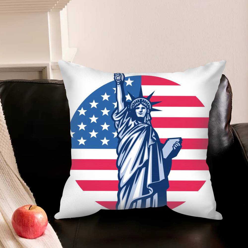 Cool A-American Flag Pillowcase Living Room Sofa Cushion Cover Bedroom Room Bed Pillow Cover Home Decoration