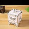 Luxury European Style Plastic Cotton Swab Toothpick Box Living Room Household Retro Cotton Swab Toothpick Sealed Storage Boxs