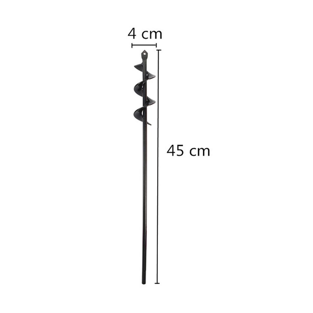 6 Types Earth Auger Spiral Drill Bit Spiral Ground Drill Plant Flower Seedling Planting Hole Digging Tool Cultivation Planter
