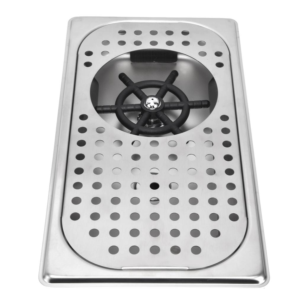 Automatyczny spłukiwacz do kubków Szybkie płukanie G1/2 Stal nierdzewna Płukacz do dzbanków dla Hotelu Kawiarni DomuFC‑12‑1