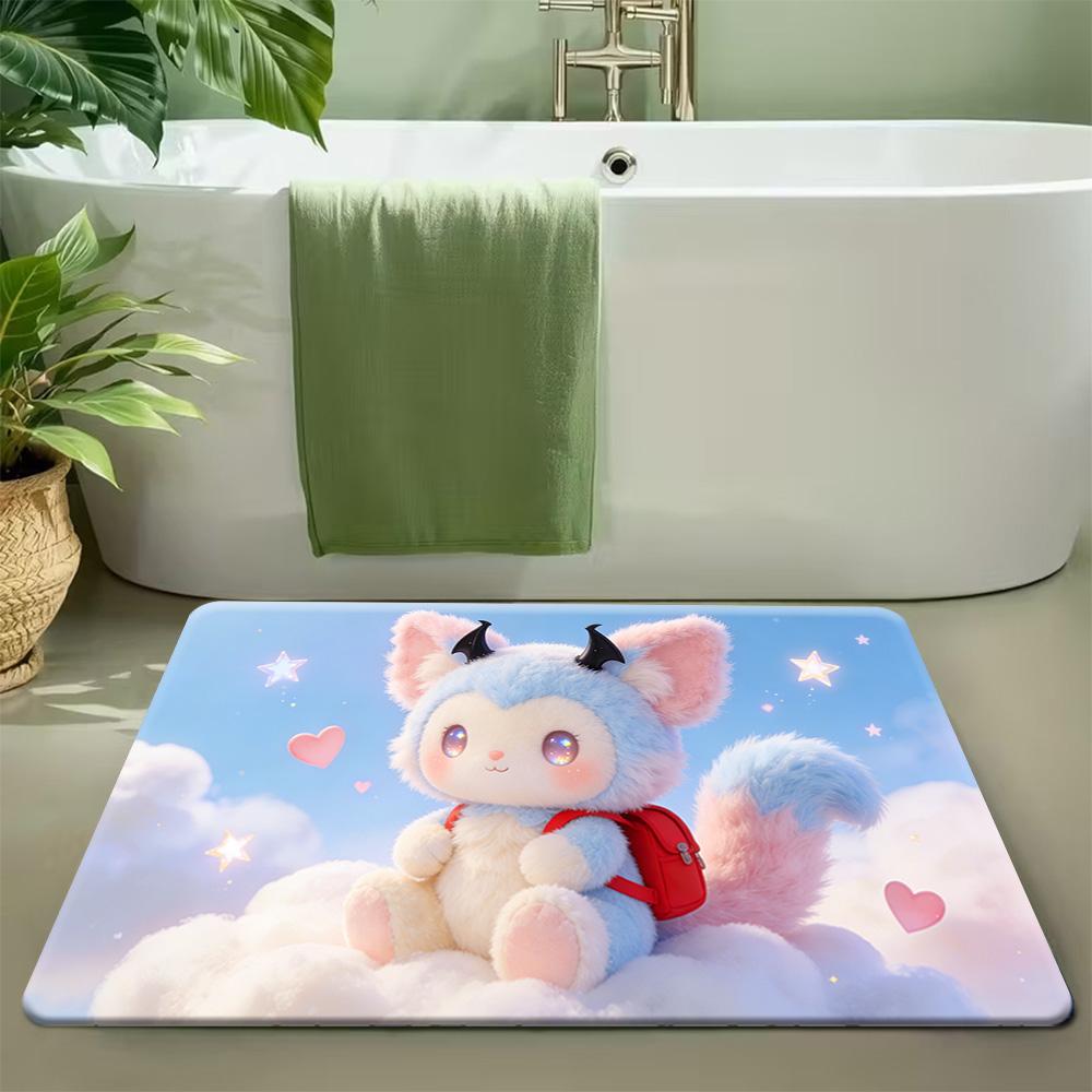 

My Melody Area Rug, Cute Pink Sanrio Cartoon Floor Mat, Non-Slip Soft Carpet for Living Room Bedroom 40cm x 60cm