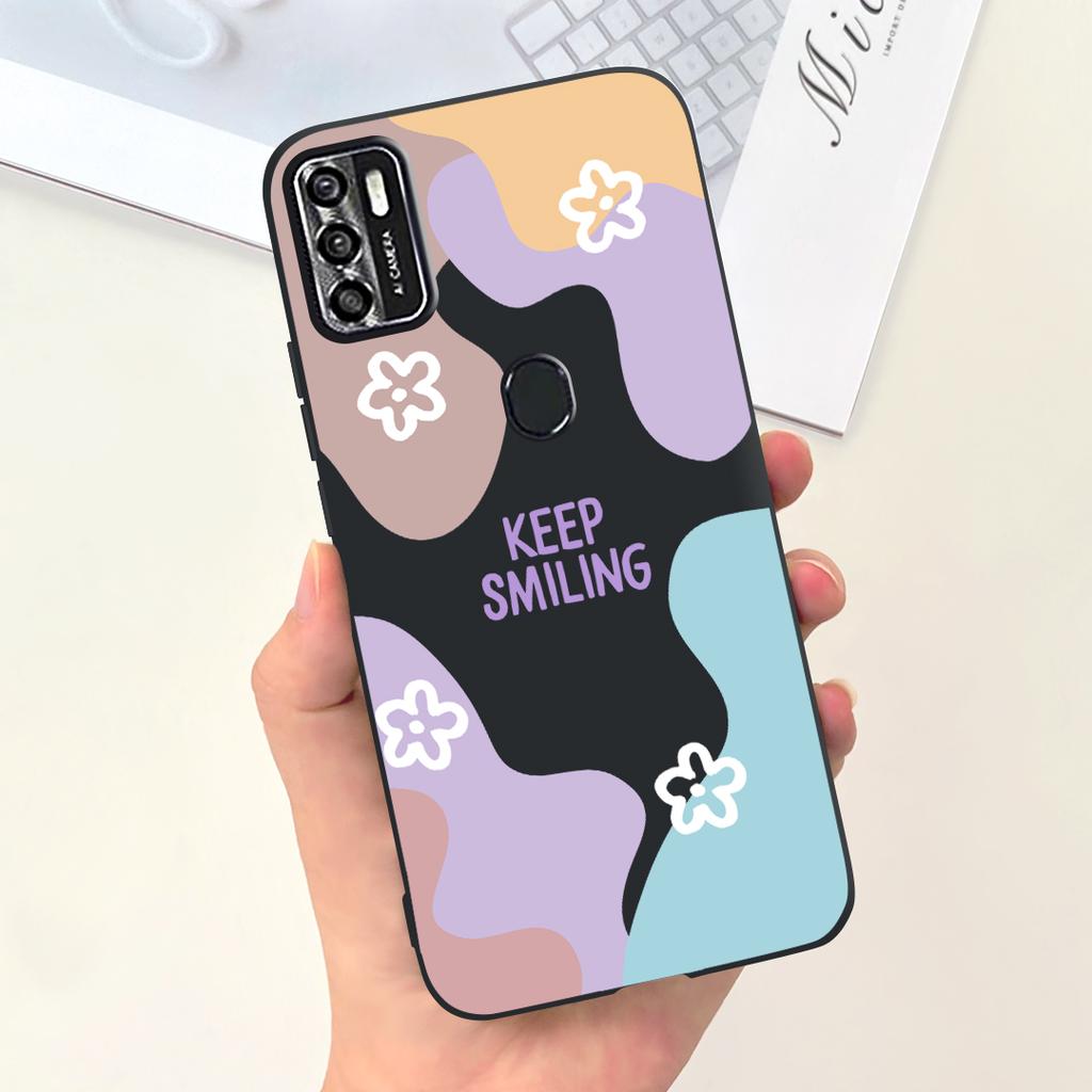Per Custodia Telefono ZTE Blade A7020 Copertura Posteriore ZTE Blade A7s 2020 Guscio Paraurti Morbido in Silicone Liquido Moda Donna Cielo Stellato Funda Capa
