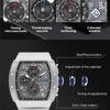 Megir Mode Sportuhren für Herren Edelstahlgehäuse Wasserdicht Leuchtend Militär Quarz Chronograph Automatisches Datum Reloj Hombre 8411