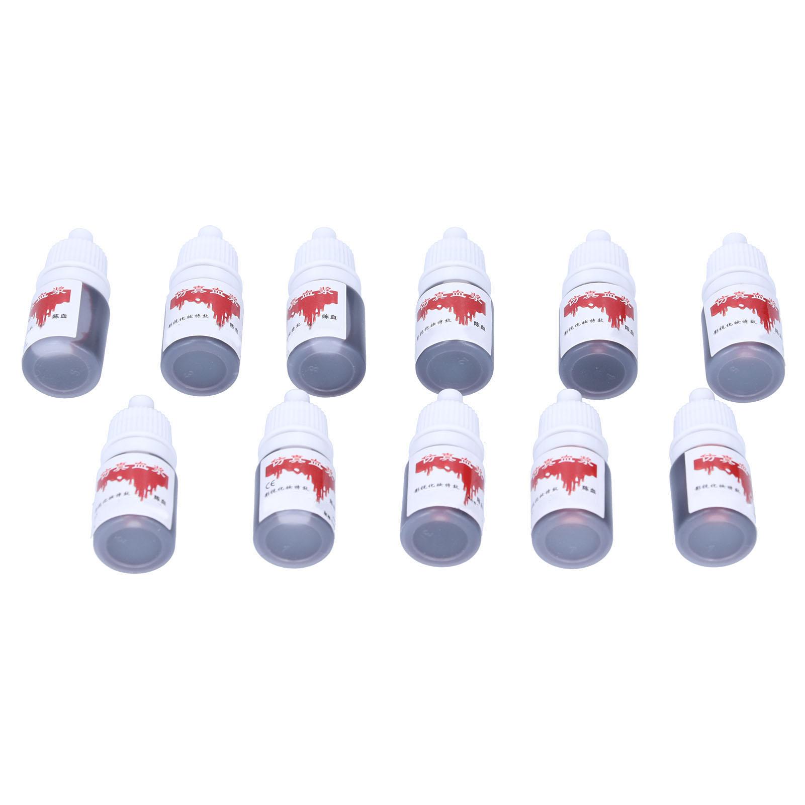 

Хэллоуин вечеринка искусственная кровь DIY косплей сценическое представление поддельная кровь макияж инструмент 5 мл x 11 шт. старый