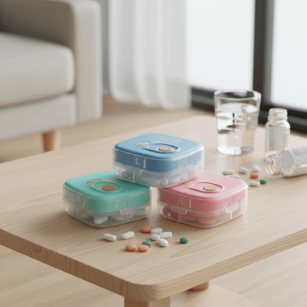 Mini Pills Case Individual Compartments Medicine Box Practical Pill Dispenser  Daily