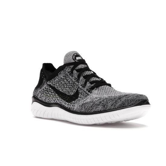 Nike Free RN Flyknit  White Black Men Sneakers 942838-101