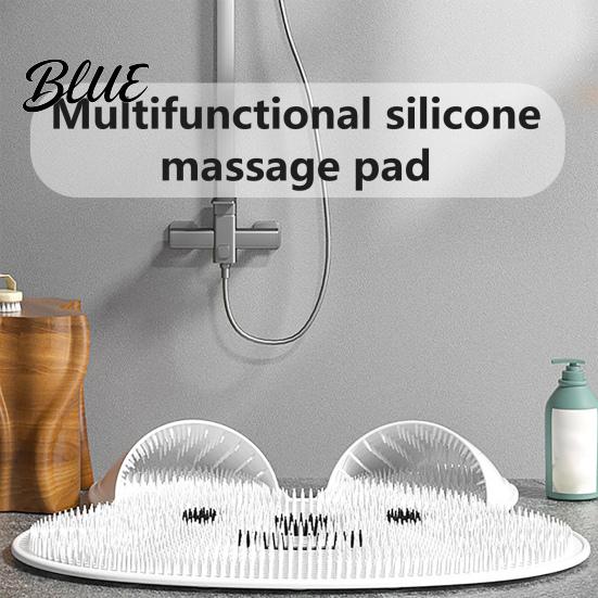 Exfoliating Foot Scrubber Soothing Easy Silicone Bristles Shape Soft Mat Bunny Achy Feet To Clean