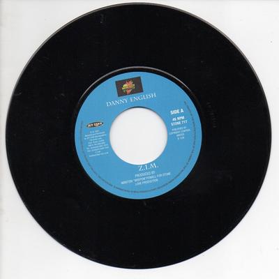 7inch Record DANNY ENGLISH - Z. I. M. STONE717 Stone Love Move UK Reggae, Ska & Dub Used