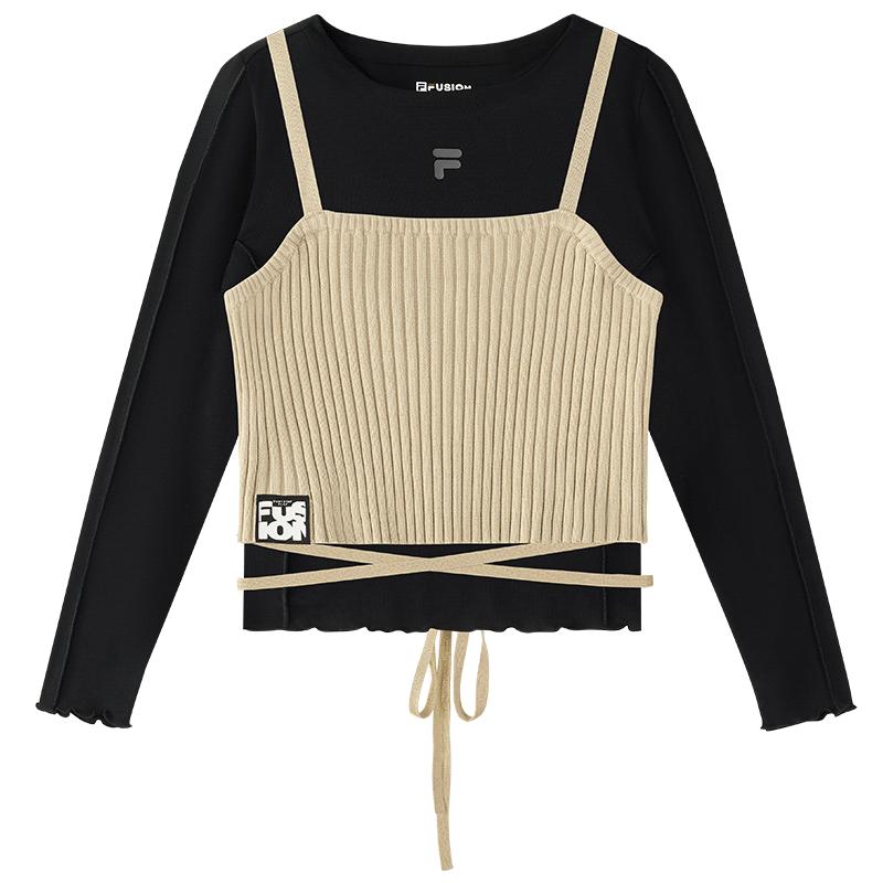 FILA FUSION Women s Two-Piece Long Sleeve Top Set S