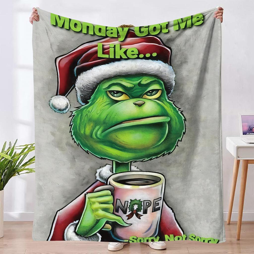 Christmas Blanket Cover Soft And Comfortable Plush Wool Flannel Blanket