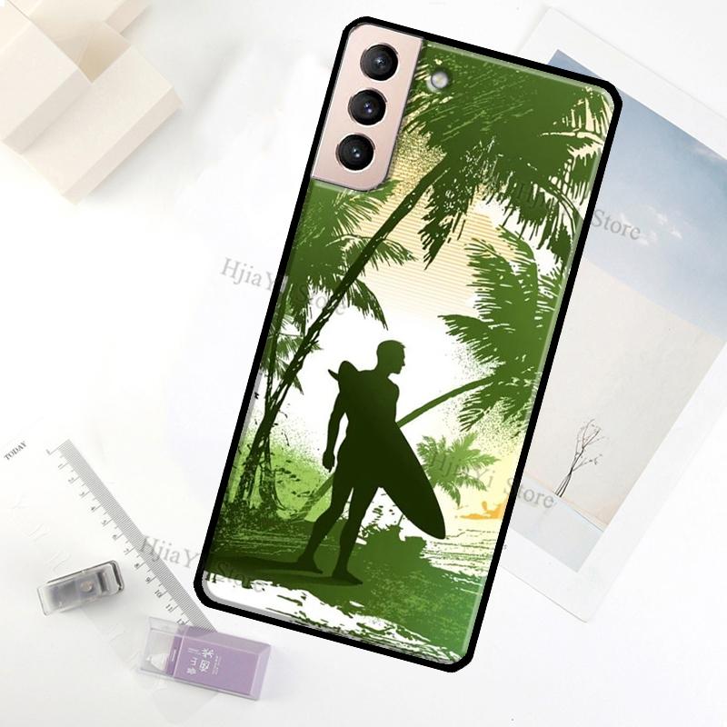 Surf Surfing Case For Samsung Galaxy S23 Ultra Note 20 10 S9 S10 Plus S20 S21 FE S22 Ultra Phone Cover