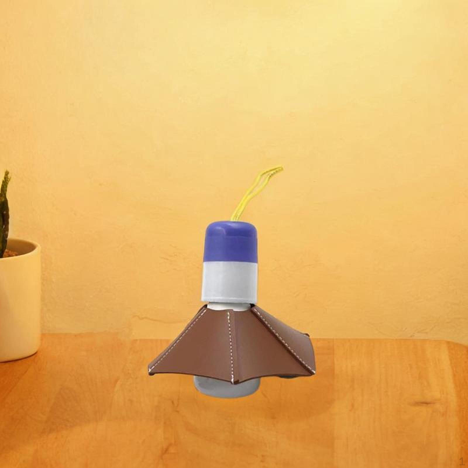 

Кемпінгова лампа Світловий ковпак Портативний ліхтар Абажур Аксесуар зі штучної шкіри Вінтажна прикраса коричневий