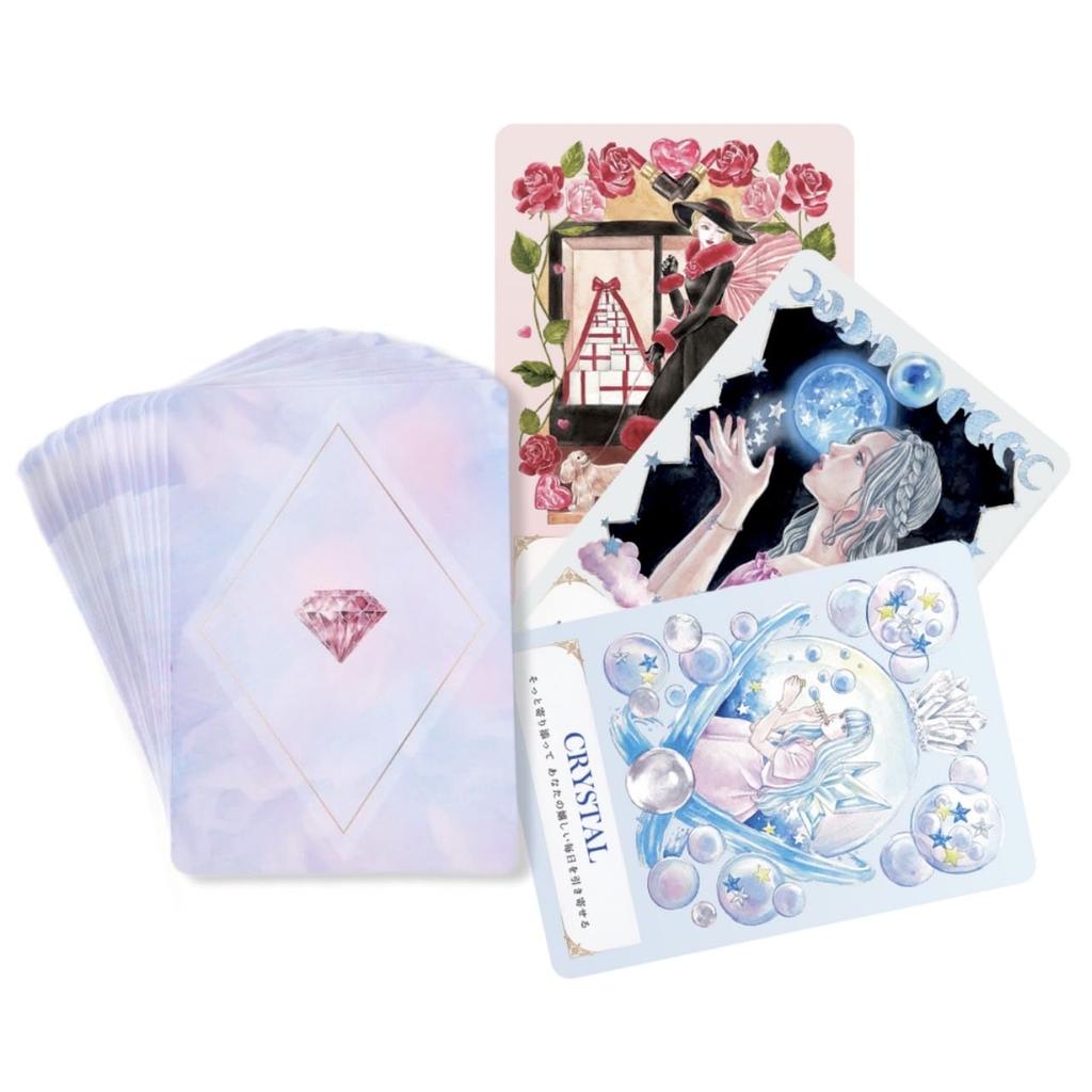 Angelic Crystal Oracle Power Stone Oracle Supervised by Natural Stones Instruction Manual Cards, Cards, mimineko, Tarot, [Japanese Included]