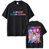 Movie KPop Demon Hunters Rumi Mira Zoey Saja Boys Derpy Tiger Double Sided Print T-shirts Men Women Fashion Casual Cotton