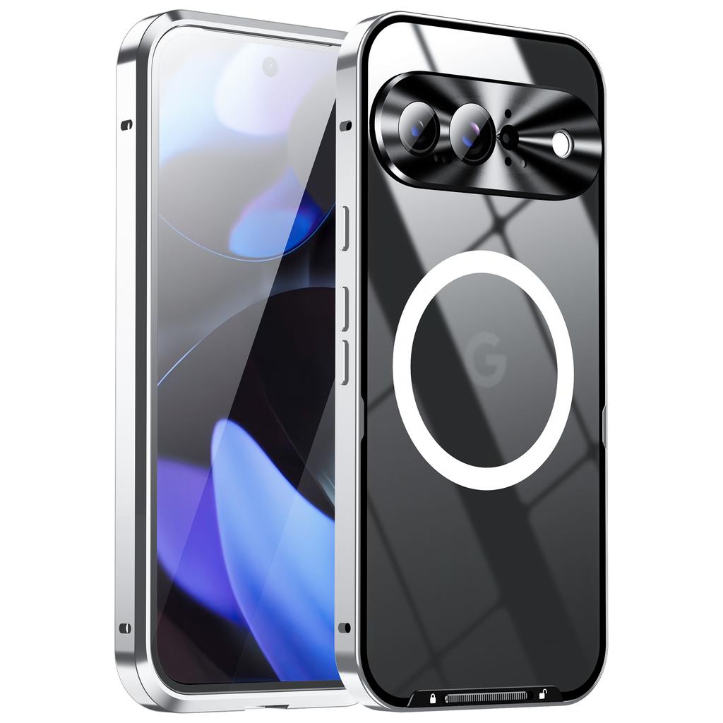 For Google Pixel 9 Case Compatible with MagSafe Metal Frame Matte Phone Cover