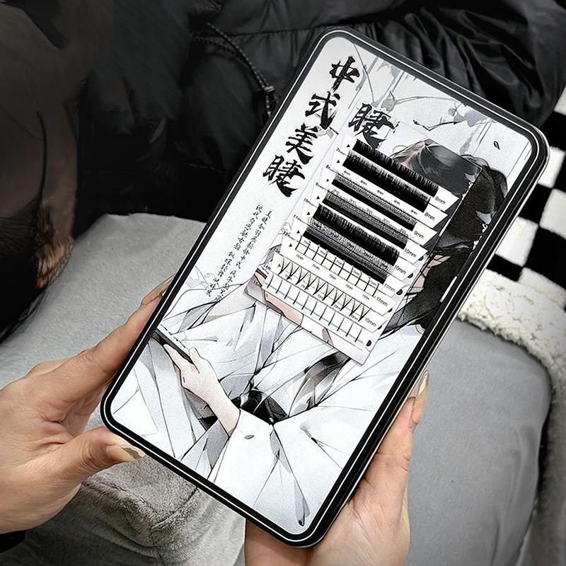 

Порожня магнітна коробка для зберігання накладних вій із 6 дискетами Футляр для тримача накладних вій Контейнер для подорожей Палета Тримач для вій one size