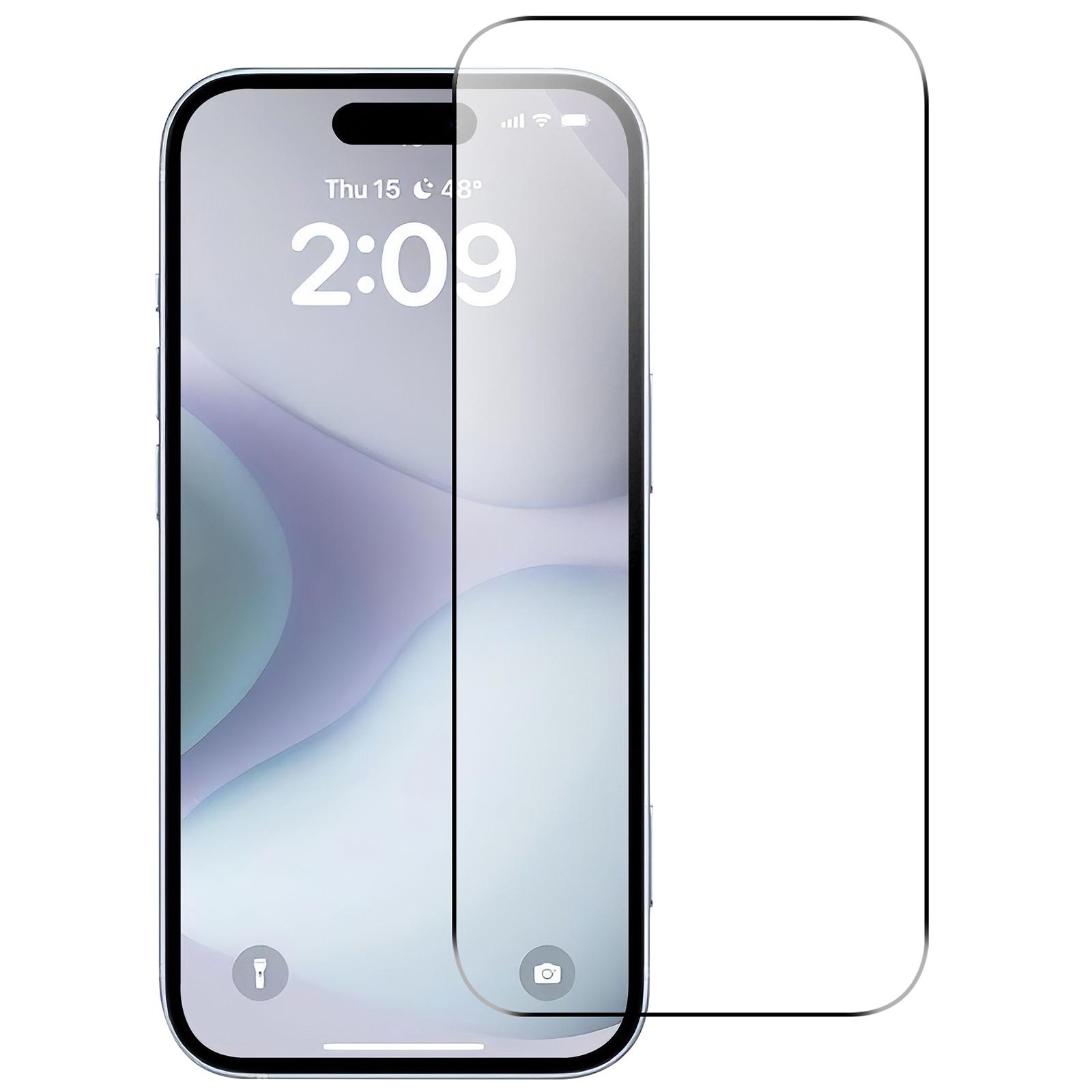 

For iPhone 16 Pro Screen Protector 2.5D Arc Edge Anti-Explosion HD Tempered Glass Film Type A