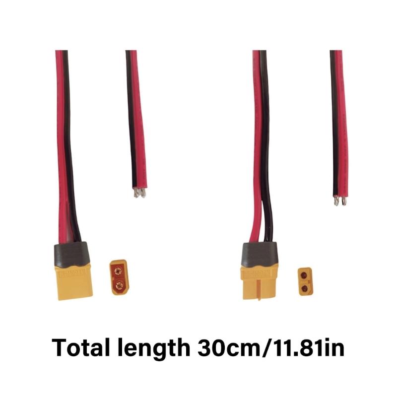 XT60 XT60H Cable Connectors Male Female Plugs Cable Optional 20A for Remote Control Car and Trucks