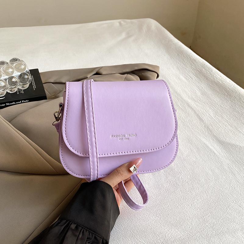 Casual Stylish Small Square Bag In Black White Blue Purple Khaki And Brown For Everyday Use