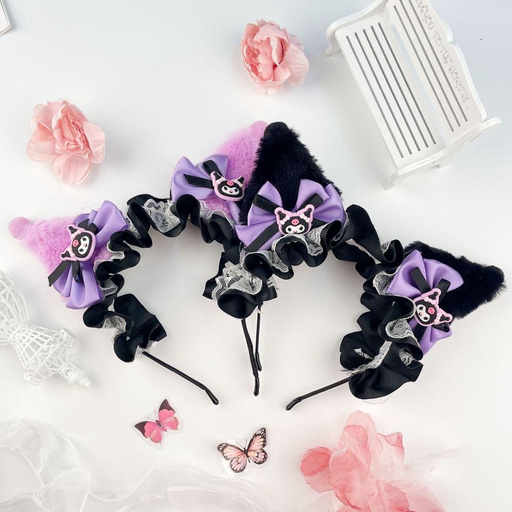 

Аниме Куроми Повязка на голову Бант Мультфильм Повязка для волос Кавай Куроми Обруч для волос Косплей